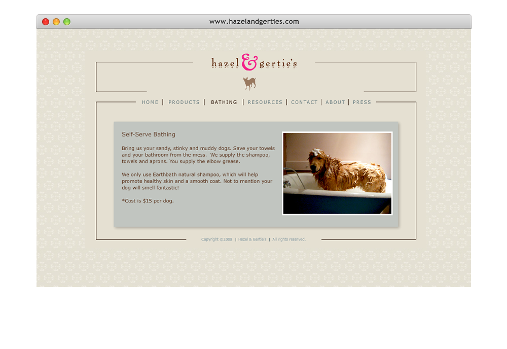 Hazel & Gertie's website